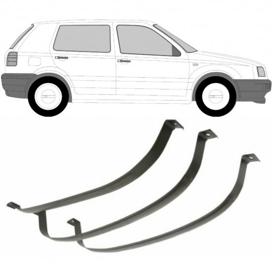 VW GOLF 3 1991-1998 SANGLES DE RÉSERVOIR DE CARBURANT