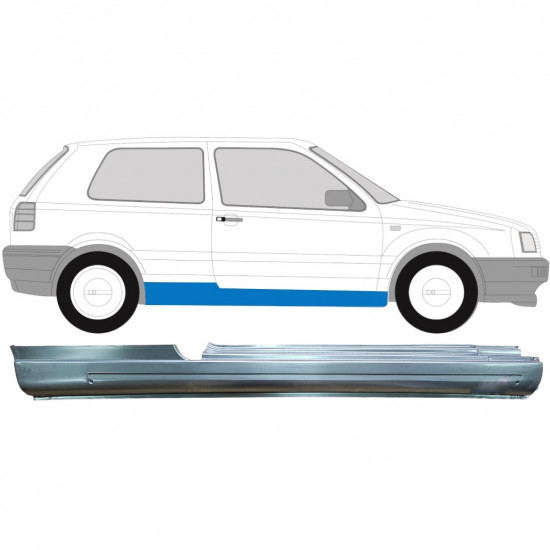 VW GOLF 3 1991- 3 PORTE PANNEAU DE RÉPARATION DU SEUIL / DROIT