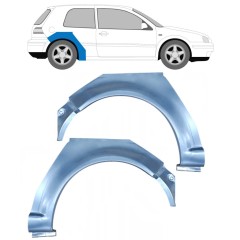 Panneau de réparation arc d'aile arrière pour Volkswagen Golf 4 1997-2006 / Gauche+Droit / Ensemble 9183