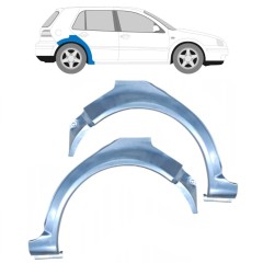 Panneau de réparation arc d'aile arrière pour Volkswagen Golf 4 1997-2006 / Gauche+Droit / Ensemble 9184