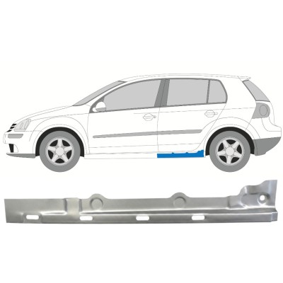 Réparation bas de caisse intérieur pour Volkswagen Golf 5 2003-2009 / Gauche 7086