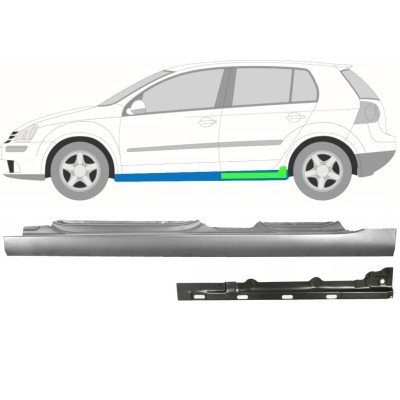 Réparation bas de caisse intérieur + extérieur pour Volkswagen Golf 5 2003-2009 / Gauche / Ensemble 11139