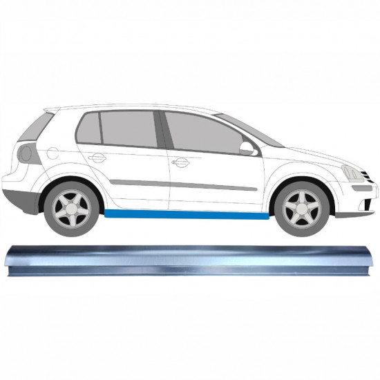 Réparation bas de caisse pour Volkswagen Golf 5 2003-2009 / Gauche = Droite (symétrique) 11922