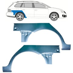 Panneau de réparation arc d'aile arrière pour Volkswagen Golf 5 Variant 2007-2010 / Gauche / Droite / Gauche+Droit / Ensemble 12907