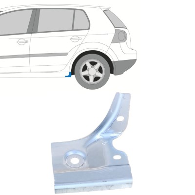 Panneau de réparation de l'extrémité du seuil pour Volkswagen Golf 5 2003-2009 / Gauche 16113