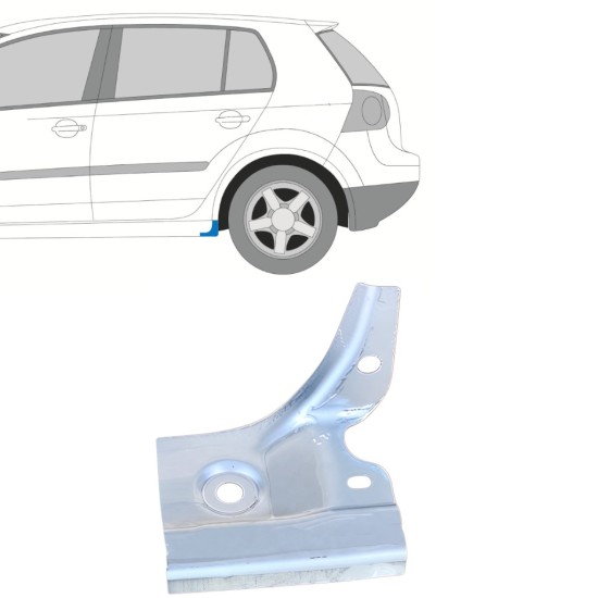Panneau de réparation de l'extrémité du seuil pour Volkswagen Golf 5 2003-2009 / Gauche 16113