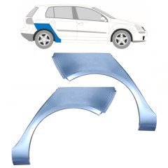 Panneau de réparation arc d'aile arrière pour Volkswagen Golf 5 2003-2009 / Gauche+Droit / Ensemble 10092