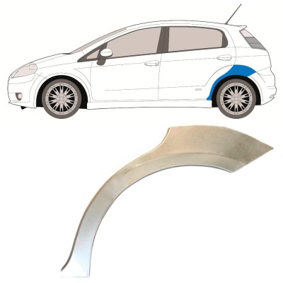 Panneau de réparation arc d'aile arrière pour Fiat Grande Punto Evo 2005- / Gauche 14760
