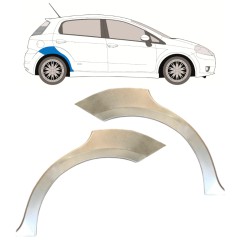 Panneau de réparation arc d'aile arrière pour Fiat Grande Punto Evo 2005- / Gauche+Droit / Ensemble 14761
