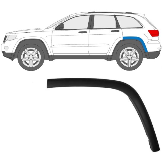 Moulure latérale sur aile arrière pour Jeep Grand Cherokee 2010-2021 / Gauche 15850