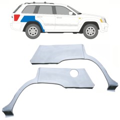 Panneau de réparation arc d'aile arrière pour Jeep Grand Cherokee 2004-2010 / Gauche+Droit / Ensemble 10657