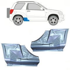 Panneau de réparation de l'extrémité du seuil pour Suzuki Grand Vitara 2005-2014 / Gauche+Droit / Ensemble 10356