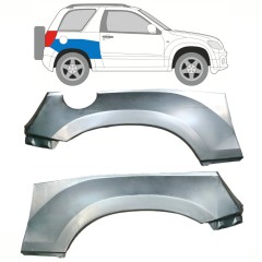Panneau de réparation arc d'aile arrière supérieur pour Suzuki Grand Vitara 2005-2014 / Gauche+Droit / Ensemble 10267