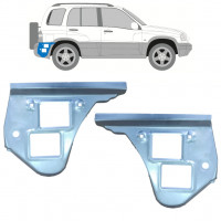 Panneau de réparation arc d'aile arrière pour Suzuki Grand Vitara 1997-2005 / Ensemble 11698