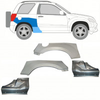 Réparation bas de caisse + passage de roue arrière pour Suzuki Grand Vitara 2005-2012 / Ensemble 10842