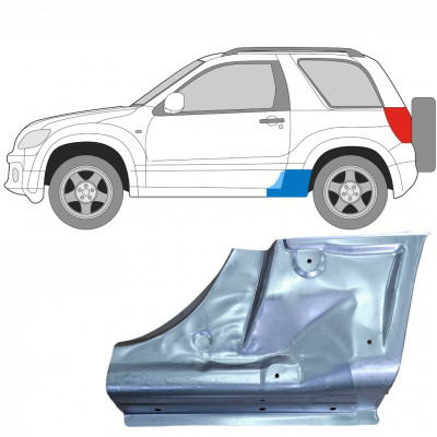 Réparation bas de caisse pour Suzuki Grand Vitara 2005-2012 / Gauche 8688