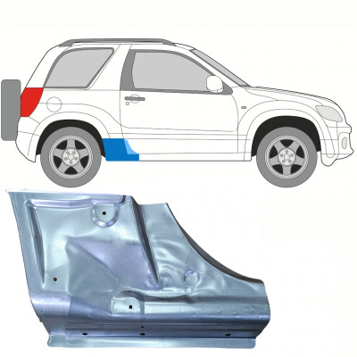 SUZUKI GRAND VITARA 2005-2012 3 PORTE PANNEAU DE RÉPARATION DU SEUIL / DROIT