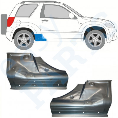 Réparation bas de caisse pour Suzuki Grand Vitara 2005-2012 / Gauche+Droit / Ensemble 10356