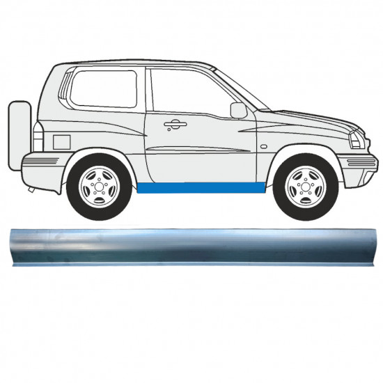 Réparation bas de caisse pour Suzuki Grand Vitara 1997-2005 / Gauche = Droite (symétrique) 7847