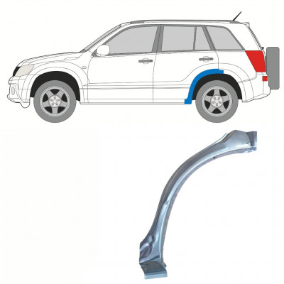 SUZUKI GRAND VITARA 2005-2012 PASSAGE DE ROUE ARRIÈRE / DEVANT LE ET SUPÉRIEUR ROUE / GAUCHE