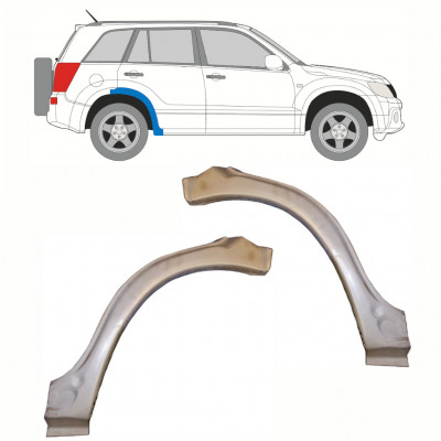 Panneau de réparation partie avant de l'aile arrière pour Suzuki Grand Vitara 2005-2012 / Gauche+Droit / Ensemble 10177