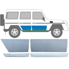 Panneau de réparation des portes avant et arrière intérieur et extérieur pour Mercedes G-Class W460 W461 W463 1979-2017 / Droite / Ensemble 9469