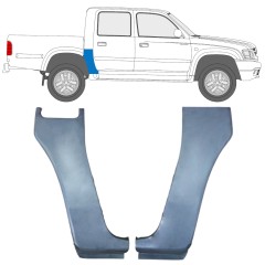 Panneau de réparation coin pour Toyota Hilux 1998-2005 / Gauche+Droit / Ensemble 10050