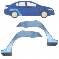 Panneau de réparation arc d'aile arrière pour Honda City 2008-2013 / Gauche+Droit / Ensemble 9952