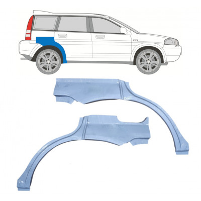 Panneau de réparation arc d'aile arrière pour Honda HRV 1999-2006 / Gauche+Droit / Ensemble 9205