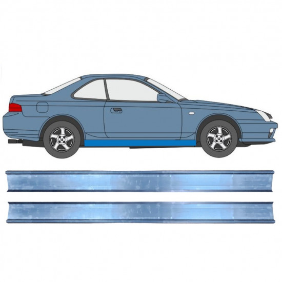 Réparation bas de caisse pour Honda Prelude 1996-2001 / Gauche = Droite (symétrique) / Ensemble 9677