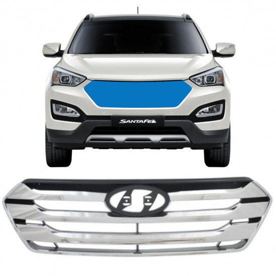 Grille de calandre pour Hyundai Santa Fe 2012-2018 7520