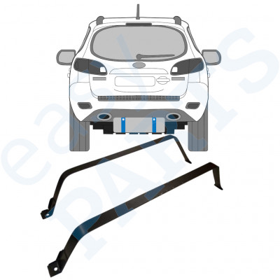 HYUNDAI SANTA FE 2006-2012 SANGLES DE RÉSERVOIR DE CARBURANT