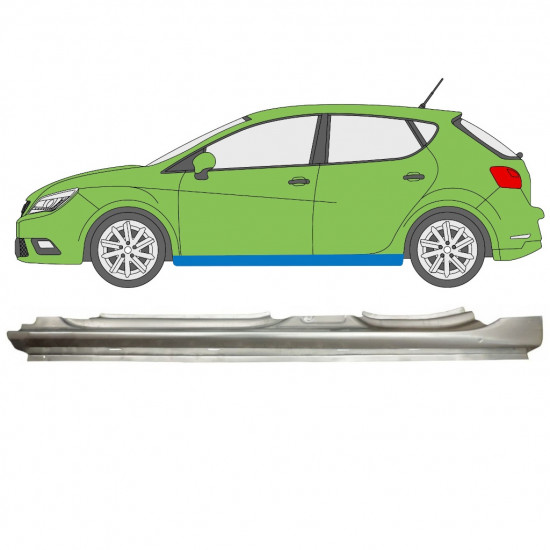 Réparation bas de caisse pour Seat Ibiza 2008- / Gauche 11404