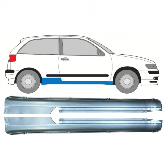 Panneau de réparation du seuil pour Seat Ibiza Cordoba 1993-2002  / Gauche+Droit / Ensemble 10647