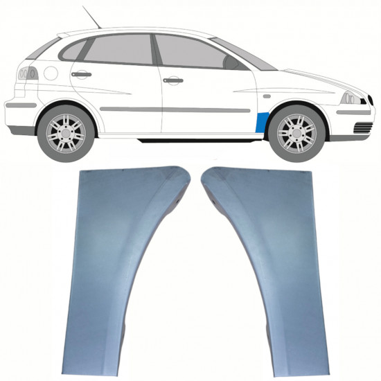 Panneau de réparation de l’aile avant pour Seat Ibiza Cordoba 2002-2008 / Gauche+Droit / Ensemble 10262