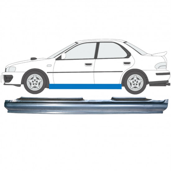 Panneau de réparation du seuil pour Subaru Impreza 1992-2000 / Gauche 5652