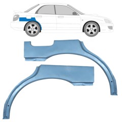 Panneau de réparation arc d'aile arrière pour Subaru Impreza GD GG 2000-2007 / Gauche+Droit / Ensemble 9156