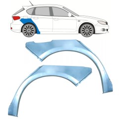 Panneau de réparation arc d'aile arrière pour Subaru Impreza GH GR 2007-2013 / Gauche+Droit / Ensemble 9966