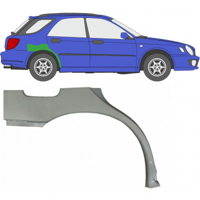 Panneau de réparation arc d'aile arrière pour Subaru Impreza Gg 2000-2007 / Droite 5918