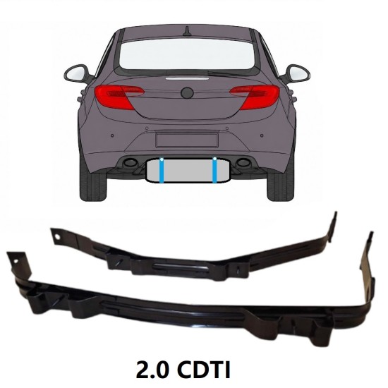 Réservoir à carburant sangles pour Opel Insignia 2008-2017 17019