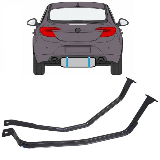 Réservoir à carburant sangles pour Opel Insignia 2008-2017 17020