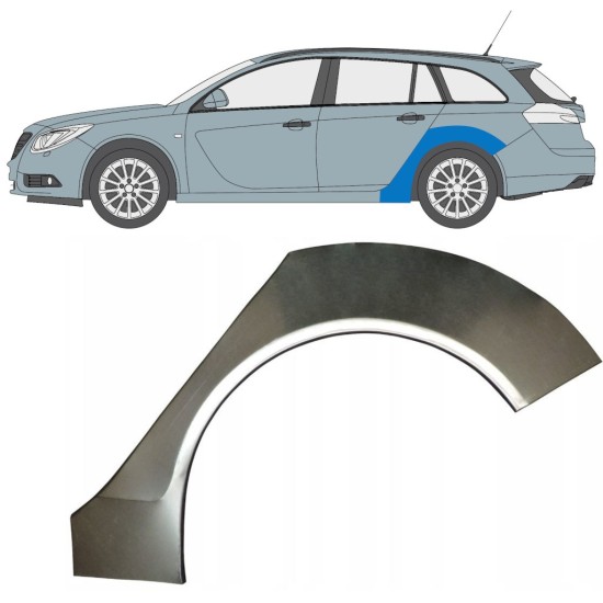 Panneau de réparation arc d'aile arrière pour Opel Insignia 2008-2017 / Gauche / COMBI 16799