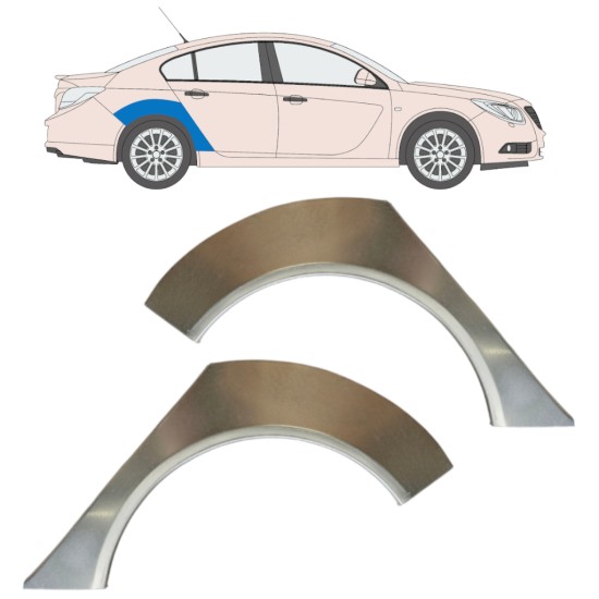 Panneau de réparation arc d'aile arrière pour Opel Insignia 2008-2017 / Gauche+Droit / Ensemble 15045