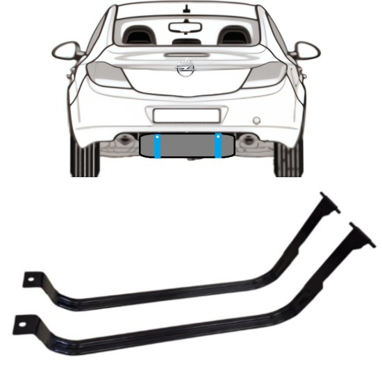 Réservoir à carburant sangles pour Opel Insignia 2008-2017 15991