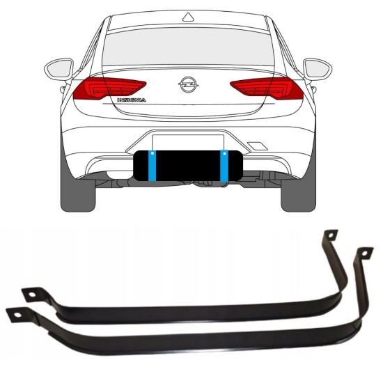 Réservoir à carburant sangles pour Opel Insignia 2017-2022 15115