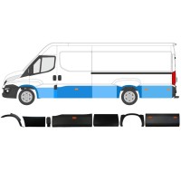 Ensemble de moulures avec lampe pour Iveco Daily 2014-2019 / Gauche / 11984