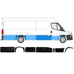 Ensemble de moulures pour Iveco Daily 2014-2019 / Droite / 11981
