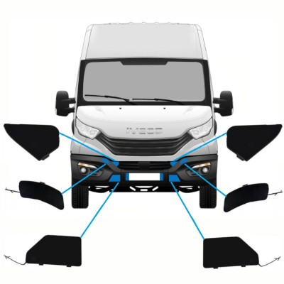 Bouchons du pare-chocs avant pour Iveco Daily 2014-2016 / Ensemble 10292