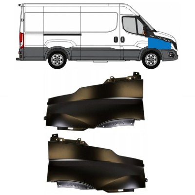 Aile avant pour Iveco Daily 2019- / Gauche+Droit / Ensemble 17109