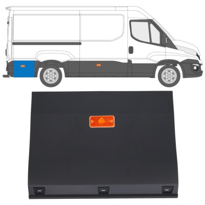 Moulure latérale arrière derrière la roue avec lampe pour Iveco Daily 2014-2019 / Gauche = Droite (symétrique) / Ensemble 16763